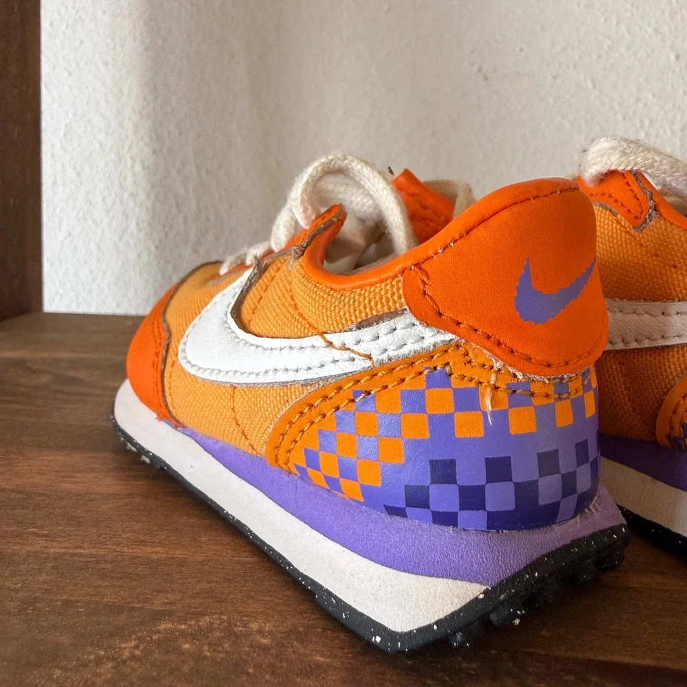 Nike Waffle Trainer 2 SE TD Toddler Sneakers Size 4C Purple DJ8047-800